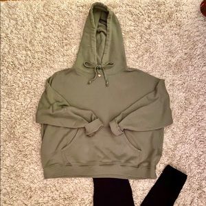 Green Rose Bud Hoodie